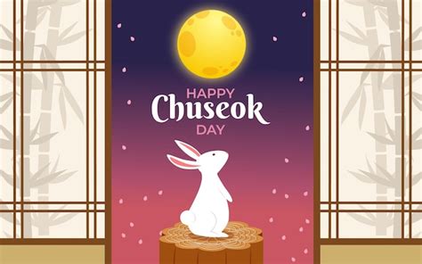 Feliz D A De Chuseok Vector Premium