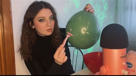 ASMR Shaving Balloons With A Razor Blowing Balloons And Squeaky