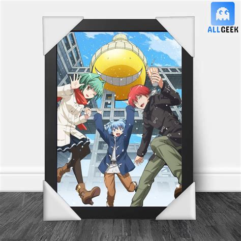 Quadro Decorativo Com Moldura Anime Assassination Classroom Shopee Brasil