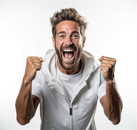 Premium Ai Image Happy Man Laughing Celebration Photo