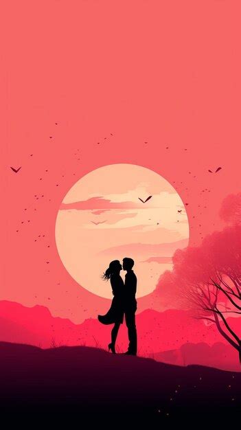 Premium Photo Minimalistic Romantic Couple Background