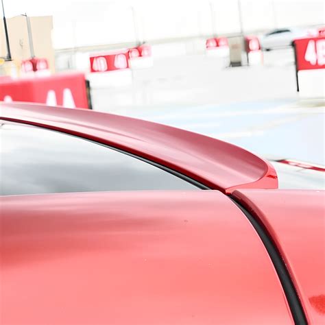 Fyralip Painted Gloss Black Custom Avl Roof Spoiler For Toyota Camry