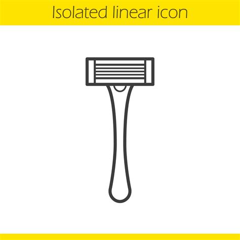 Shaver Linear Icon Thin Line Illustration Shaving Razor Contour