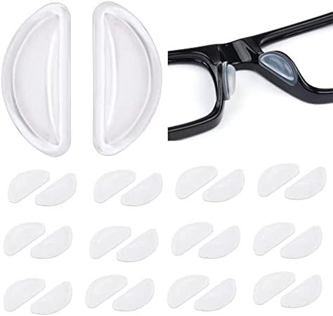 Junsika Eyeglass Nose Pads Soft Silicone Adhesive Nose Pads For Glasses Anti Slip