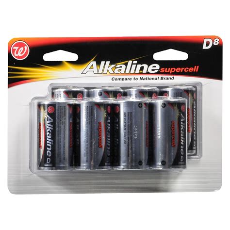 Walgreens Alkaline Supercell Batteries D Walgreens