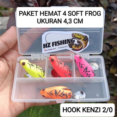 Jual Paket Hemat Soft Frog Ukuran Cm Umpan Casting Gabus Toman