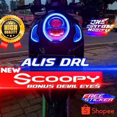 Jual Recomended Lampu Alis Drl Led Bonus Alis Sein All New Scoopy