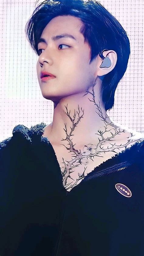 Taehyung💜🐻 Collar Bone Tattoo Korean Tattoos Bts