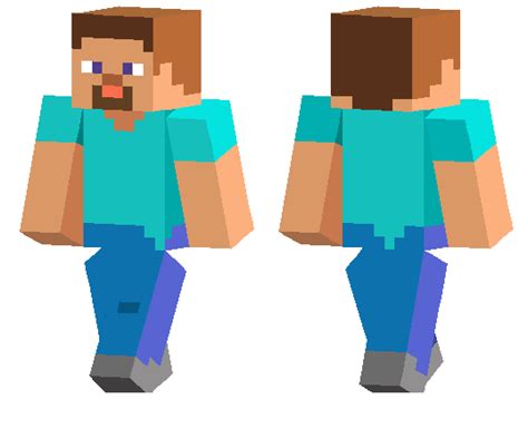 Natural Bare Boned Steve Minecraft Pe Skins