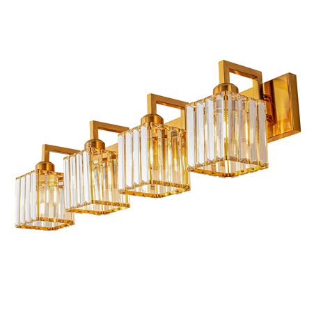 Mercer41 Crystal Bathroom Vanity Light Dimmable Modern Vanity Lighting