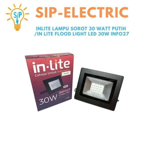 Jual Inlite Lampu Sorot Watt Putih In Lite Flood Light Led W