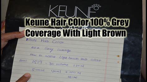 Keune Hair Color Achieve Light Brown Color With 100 Grey Coverage In Fashion Shade Part 1 5