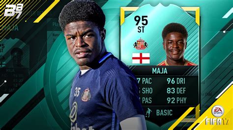 95 Rated Pro Player Josh Maja In Game Stats Fifa 17 Ultimate Team