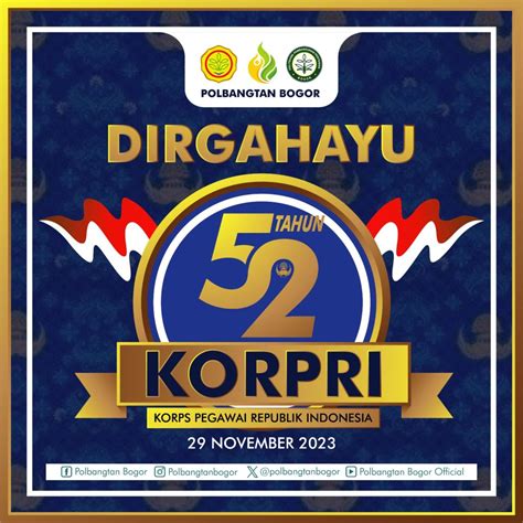 Selamat Hari Korp Pegawai Republik Indonesia POLBANGTAN BOGOR