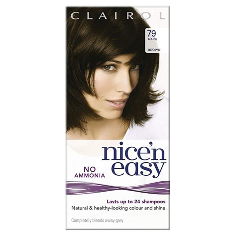 Clairol Nicen Easy Semi Permanent Hair Dye No Ammonia 79 Dark Brown