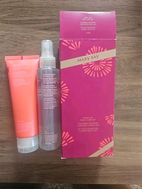 Mary Kay Body Care Set Mandarin Blooms Body Mist Lotion Nib