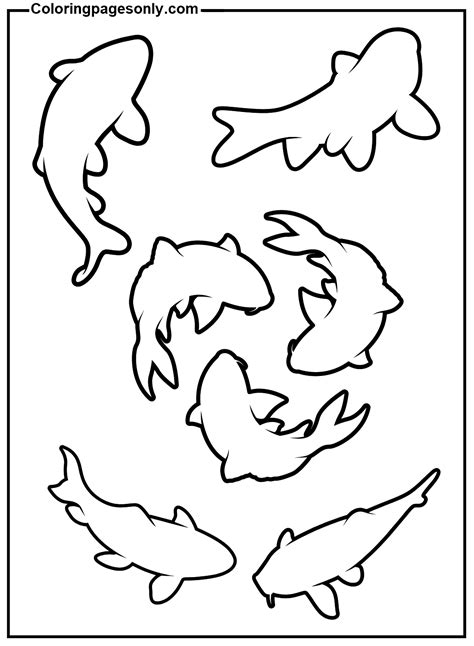 40 Koi Fish Coloring Pages Free Printable Pdf  Png And Online