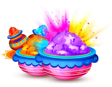 Holi PNG HD Design Element Vector Design Cdr Ai EPS PNG SVG