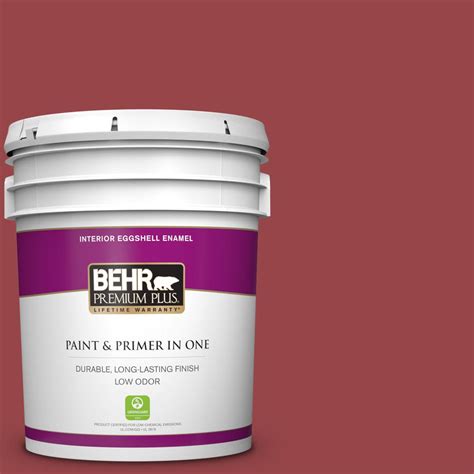 Behr Premium Plus Gal D Regal Red Eggshell Enamel Low Odor