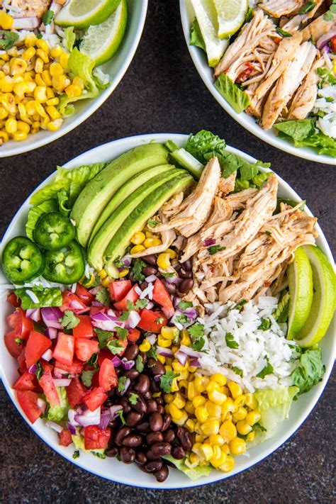 Easy Chicken Burrito Bowl Recipe Easy Dinner Ideas