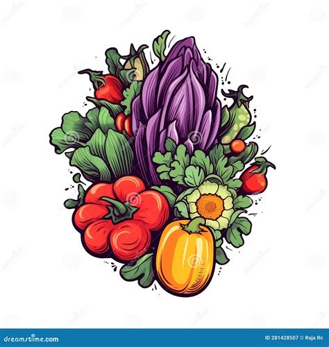 Vegetables Ai Generative Stock Illustration Illustration Of Modern 281428507