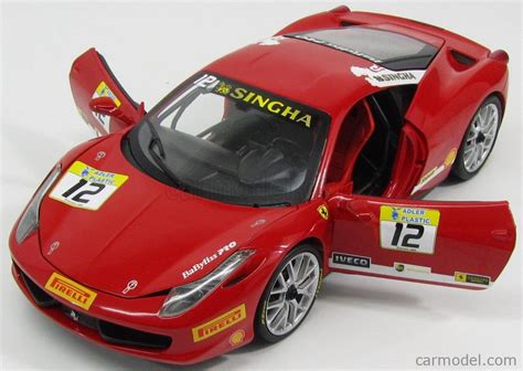 Mattel Hot Wheels Bct Scale Ferrari Italia Challenge N Red