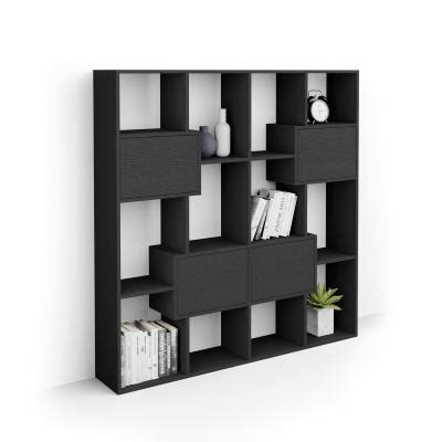 Libreria S Iacopo Con Ante 160 8 X 158 2 Cm Grigio Cemento Mobili