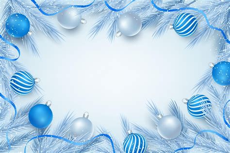 Christmas White Blue Wallpapers Wallpaper Cave