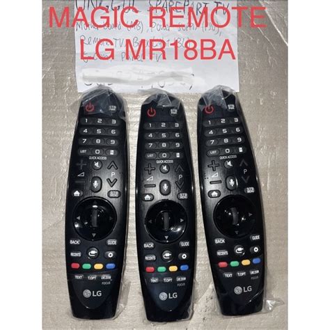 Lg รโมตสมารททว MR18BA Magic Remote LG MR18BA MR18 ORI Shopee