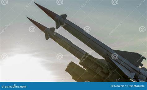 Combat Missiles In A Row Warhead Projectile Weapons Of Mass