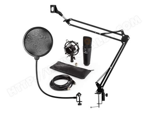 Auna Mic B Usb Kit Micro V Micro Condensateur Perche Filtres Anti