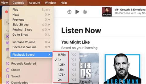 Como Ajustar A Velocidade De Reprodução De Podcasts Da Apple