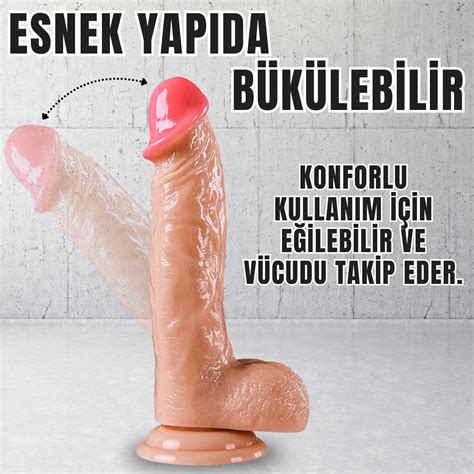 ExotiKiss UNIQUE Realistik Dokuda Kalın Damarlı Dildo Vantuzlu Gerçekçi