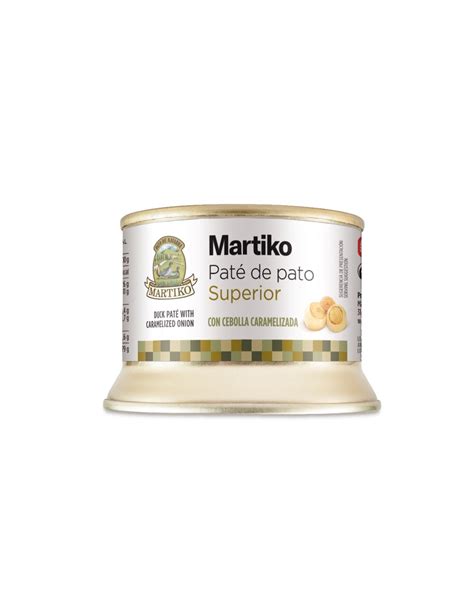 MARTIKO PATÉ DE PATO SUPERIOR CON CEBOLLA CARAMELIZADA 130 gr