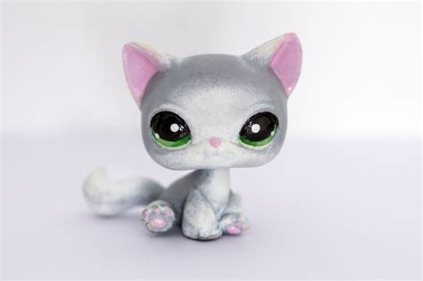 Littlest Pet Shop LPS Gray Shorthair Cat OOAK Custom - Etsy