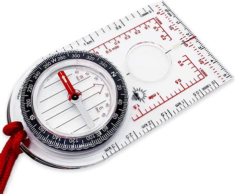 Promap Compass Ultra Lightweight Baseplate Map Compass With Declination Scale Accurate