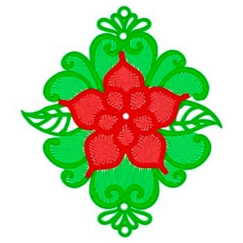 Christmas Poinsettias Machine Embroidery Design Embroidery Library At