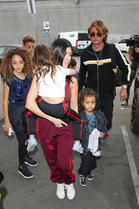 Kourtney Kardashian babysits her niece North West and Scottie and Larsa ...