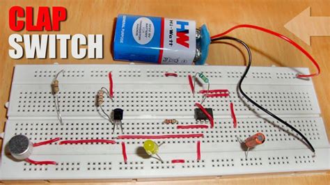 Simple Clap Switch Circuit Using Transistor