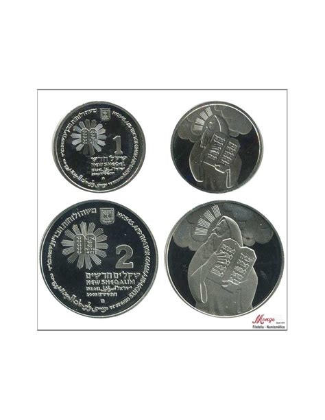 Israel 2005 Monedas Conmemorativas Nº KM00399 40 PROOF 1 y 2