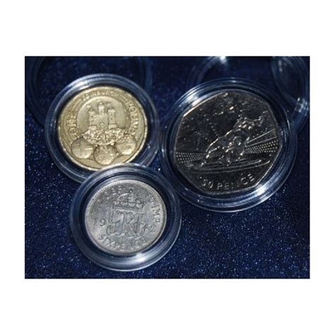 20 Random Low Priced Mixed COIN CAPSULES - ALL SIZE from 14mm to 42mm ...