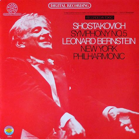 Bernsteinnypo Shostakovich Symphony No 5 Cbs