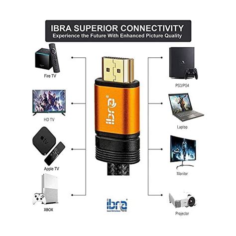 Cavo Hdmi Di Orange Ibra 21 Cavo 8k Ultra Veloce A 48 Gbps Supporta