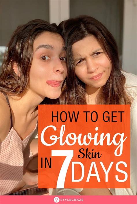 How To Get Glowing Skin Naturally In A Week In Natural Glowing