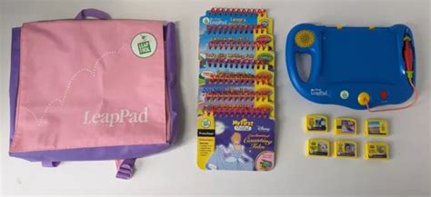 Leap Frog My First Leappad Learning System 7x Books 6x Cartridges