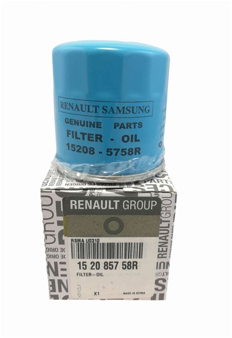 FILTR OLEJU RENAULT MEGANE III FLUENCE 2.0 16V ORYGINAŁ 152085758R ...