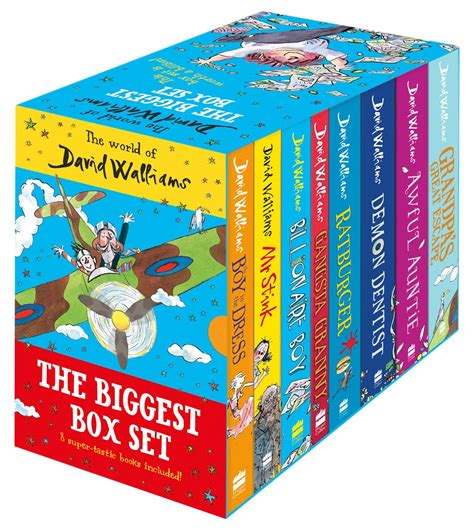 The World Of David Walliams Biggest Box Set 8 Books Collection New In