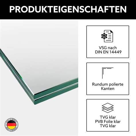 VSG Aus TVG Klarglas Mit Klarer Folie SOGLAS