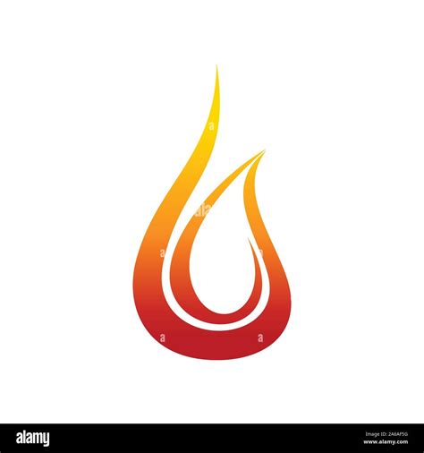 Heat Flame Fire Swoosh Brush Vector Symbol Graphic Logo Design Template