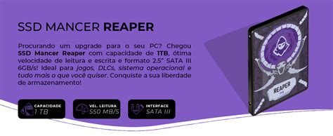 Ssd Mancer Reaper Tb Sata Iii Gb S Leitura Mb S Gravacao